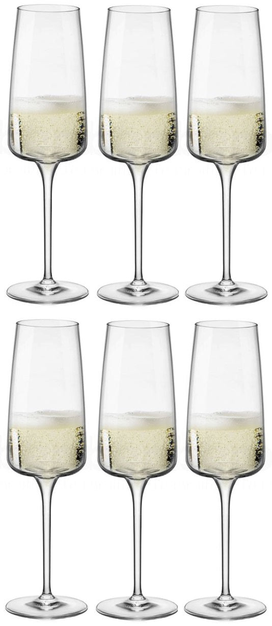 Bormioli Rocco Champagneglas - Flutes - Nexo - 240 ml - 6 styk