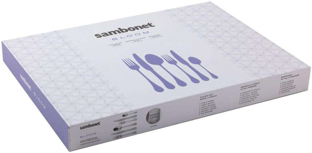 Sambonet Bestekset Bloom - RVS - Monoblock - 36 delig / 6 personer