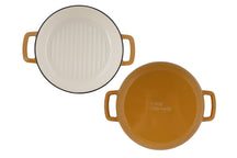 Cosy & Trendy Grillpan Fontestic Gietijzer Amber Gold Ø 28 cm - egnet til alle varmekilder - emaljeret non-stick belægning