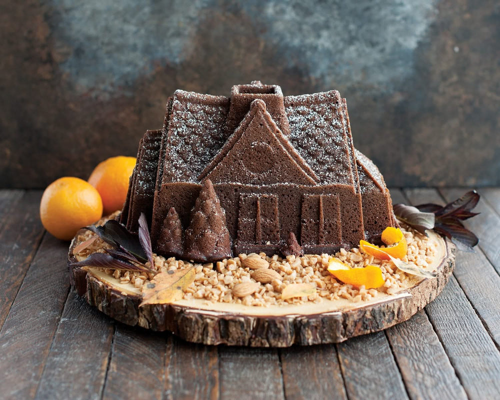 Nordic Ware Tulbandform Gingerbread House Bundt Sølv - Gietaluminium - 26 x 20 cm