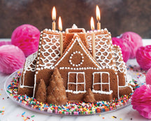 Nordic Ware Tulbandform Gingerbread House Bundt Sølv - Gietaluminium - 26 x 20 cm
