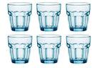 Bormioli Rocco Waterglazen Rock Bar - Blå - 270 ml - 6 styk