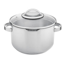Sola Pannenset Pearl 6-delt RVS - Downdraft egnet - Kogepande ø 16, 18, 20 cm & Steelpande ø 16 cm + BEKA Stegepande 24, 28 cm - egnet til alle varmekilder
