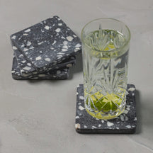 Jay Hill Underlag Terrazzo - Grå - 10 x 10 cm - 4 Styk