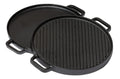 Blackwell Grillplade BBQ / Bagplade Gussejern ø 30 cm - uden non-stick belægning 2-sidet