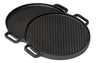 Blackwell Grillplade BBQ / Bagplade Gussejern ø 30 cm - uden non-stick belægning 2-sidet