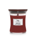 WoodWick Duftlys Medium Cinnamon Chai - 11 cm / ø 10 cm - Duftlys i Glas - Trævæge