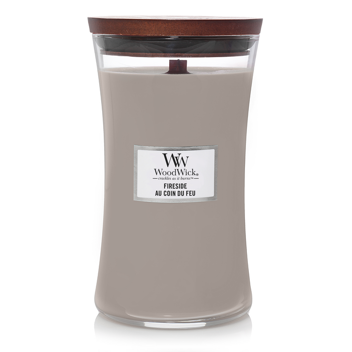 WoodWick Duftlys Large Fireside - 18 cm / ø 10 cm