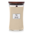 WoodWick Geurkaars Large Vanilla Bean - 18 cm / ø 10 cm - Geurkaars i Glas - Houten Lont