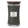 WoodWick Duftlys Large Frasier Fir - 18 cm / ø 10 cm - Duftlys i Glas - Trævæge