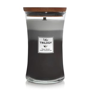 WoodWick Duftlys Large Trilogy Warm Woods - 18 cm / ø 10 cm