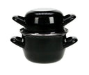 Cosy & Trendy Mosselpan - Emalje - Sort - ø 12 cm / 900 ml - emaljeret non-stick belægning