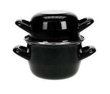 Cosy & Trendy Mosselpan - Emalje - Sort - ø 12 cm / 900 ml - emaljeret non-stick belægning