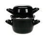 Cosy & Trendy Mosselpan - Emalje - Sort - ø 12 cm / 900 ml - emaljeret non-stick belægning