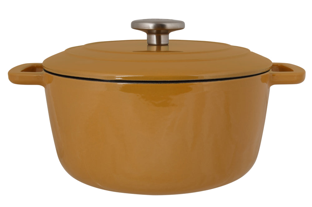 Cosy & Trendy Braadpan med deksel Fontestic Gietijzer Amber Gold Ø 28 cm / 6.8 Liter - emaljeret non-stick belægning