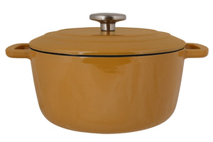 Cosy & Trendy Braadpan med deksel Fontestic Gietijzer Amber Gold Ø 20 cm / 2.7 Liter - emaljeret non-stick belægning