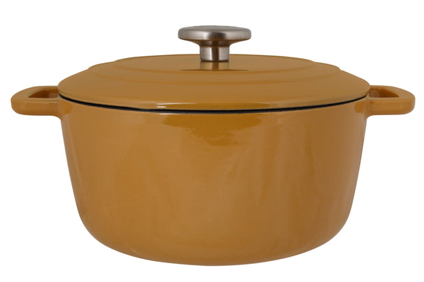 Cosy & Trendy Braadpan med deksel Fontestic Gietijzer Amber Gold Ø 28 cm / 6.8 Liter - emaljeret non-stick belægning