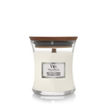 WoodWick Geurkaars Mini White Tea & Jasmine - 8 cm / ø 7 cm - Geurkaars i Glas - Houten Lont