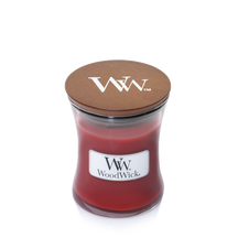 WoodWick Duftlys Mini Cinnamon Chai - 8 cm / ø 7 cm - Duftlys i Glas - Trævæge