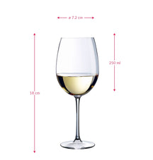 Chef & Sommelier Hvide Vinglas Cabernet - 250 ml - 6 stk.