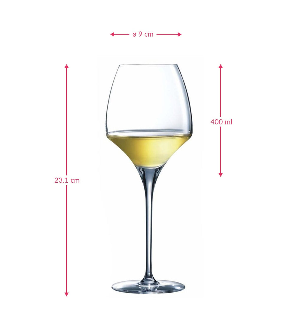 Chef & Sommelier Hvide Vinglas Open Up - 400 ml - 6 stk - 6 hvide vinglas på 400 ml