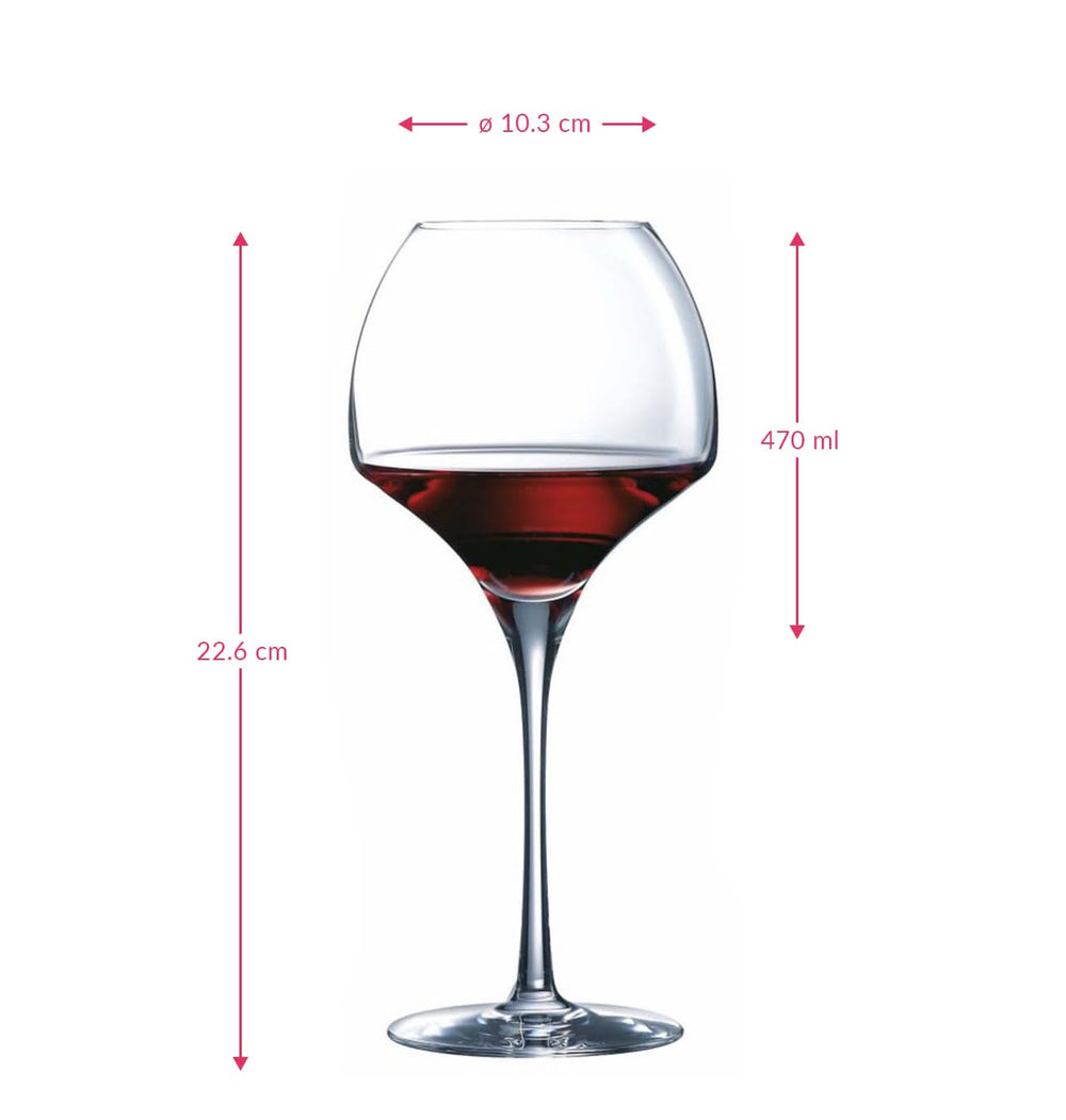 Chef & Sommelier Røde Vinglas Open Up - 470 ml - 6 stk.