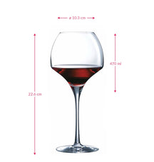 Chef & Sommelier Røde Vinglas Open Up - 470 ml - 6 stk.