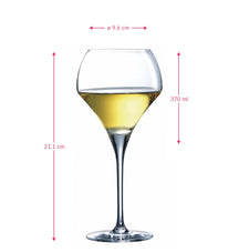 Chef & Sommelier Hvide Vinglas Open Up - 370 ml - 6 stk.
