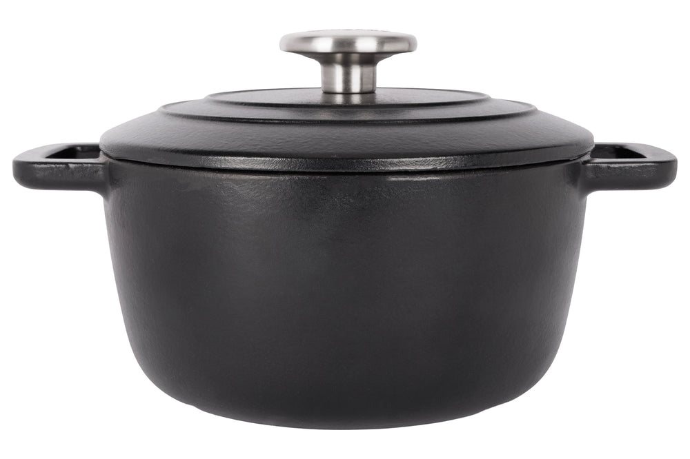 Cosy & Trendy Braadpan med låg Fontestic Gietijzer Black Ø 20 cm / 2.7 Liter - emaljeret non-stick belægning