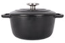 Cosy & Trendy Braadpan med låg Fontestic Gietijzer Black Ø 20 cm / 2.7 Liter - emaljeret non-stick belægning