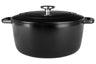 Cosy & Trendy Braadpan med låg Fontestic Gietijzer Black Ø 24 cm / 4.6 Liter - emaljeret non-stick belægning