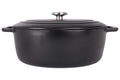 Cosy & Trendy Braadpan med deksel Fontestic Gietijzer Black Ovaal - 31 x 24 cm / 6 Liter - emaljeret non-stick belægning