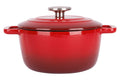 Cosy & Trendy Braadpan med deksel Fontestic Gietijzer Traditional Red Ø 20 cm / 2.7 Liter - emaljeret non-stick belægning
