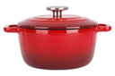 Cosy & Trendy Braadpan med deksel Fontestic Gietijzer Traditional Red Ø 20 cm / 2.7 Liter - emaljeret non-stick belægning