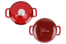 Cosy & Trendy Braadpan med deksel Fontestic Gietijzer Traditional Red Ø 20 cm / 2.7 Liter - emaljeret non-stick belægning