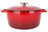 Cosy & Trendy Braadpan med låg Fontestic Gietijzer Traditional Red Ø 24 cm / 4.6 Liter - emaljeret non-stick belægning