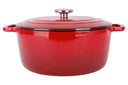 Cosy & Trendy Braadpan med deksel Fontestic Gietijzer Traditional Red Ø 28 cm / 6.8 Liter - emaljeret non-stick belægning