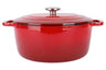 Cosy & Trendy Braadpan med deksel Fontestic Gietijzer Traditional Red Ø 28 cm / 6.8 Liter - emaljeret non-stick belægning