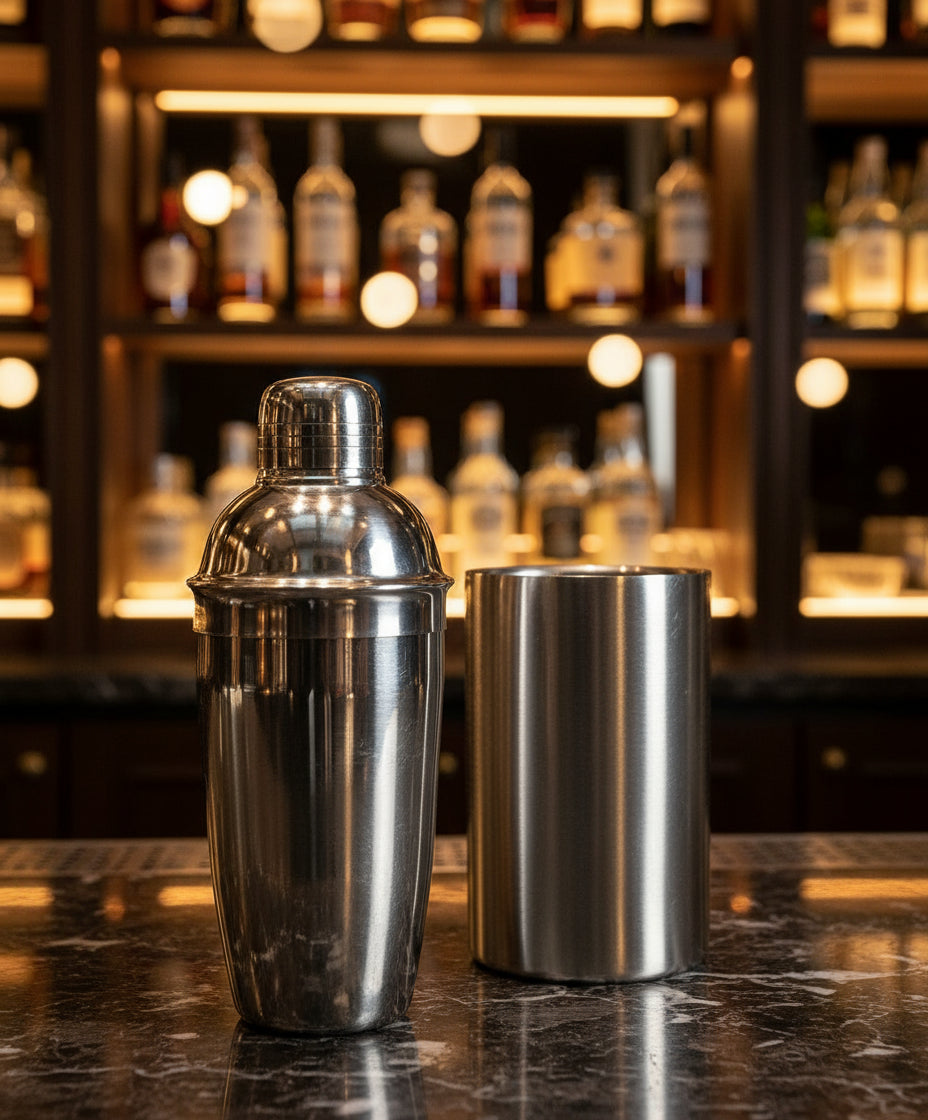 Cookinglife Barset RVS 2-Delig - Cocktailshaker en Wijnkoeler