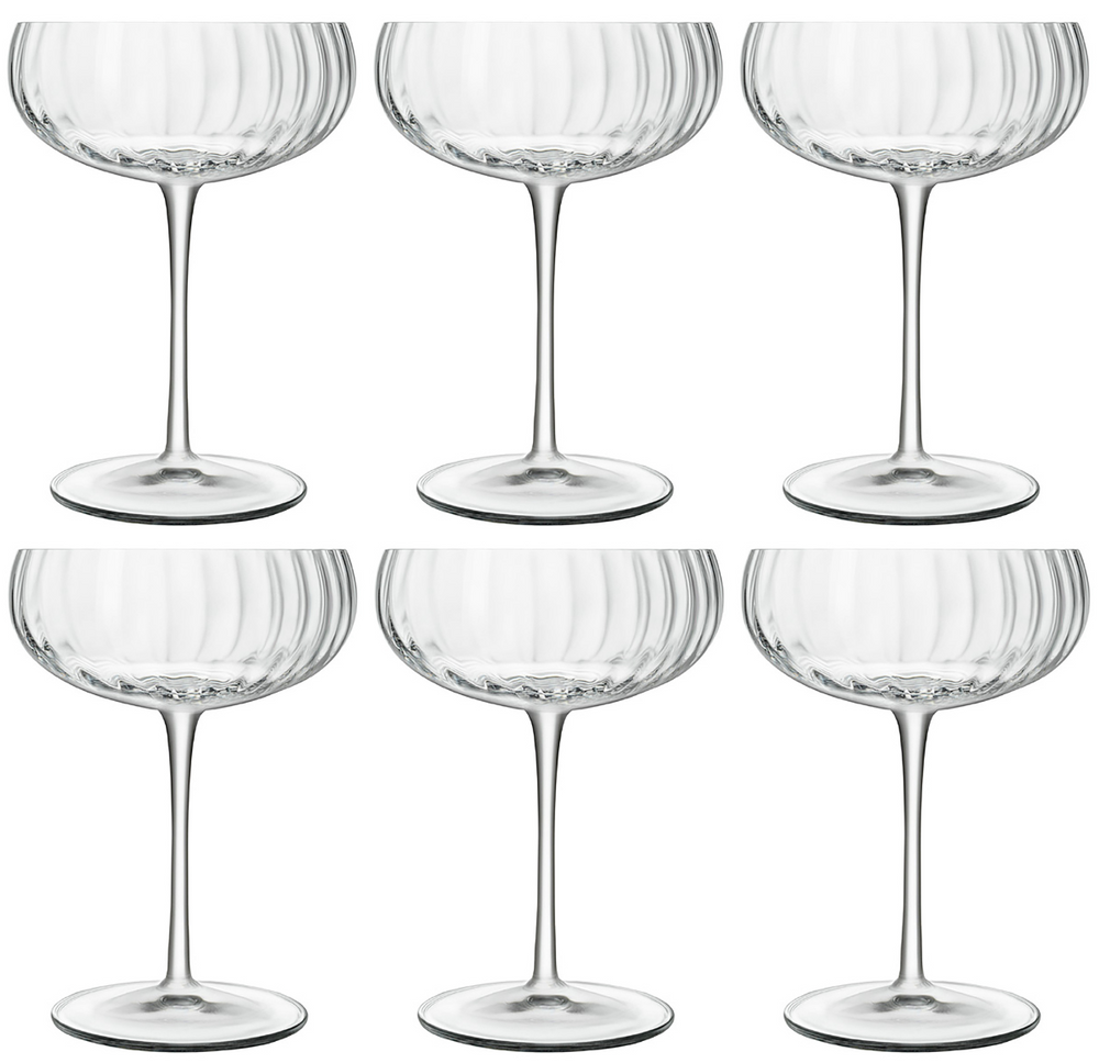 Luigi Bormioli Champagneglas - Flutes - Champagnecoupe - Speakeasies - 300 ml - 6 Stuks