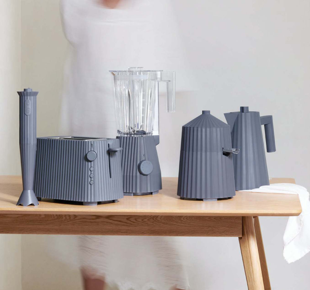 Alessi Thermoskan Plissé Grå - 1 liter - Michele De Lucchi - MDL12 G