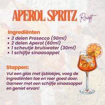 Aperol Spritz Glas - 450 ml - Officielt Glas - 6 stykker