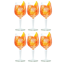 Aperol Spritz Glas - 450 ml - Officielt Glas - 6 stykker