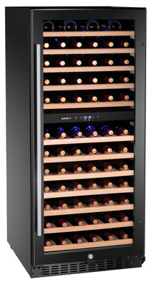 Arktic Vinreol / Vinklimaskab til 124 Flasker - 2 Zoner