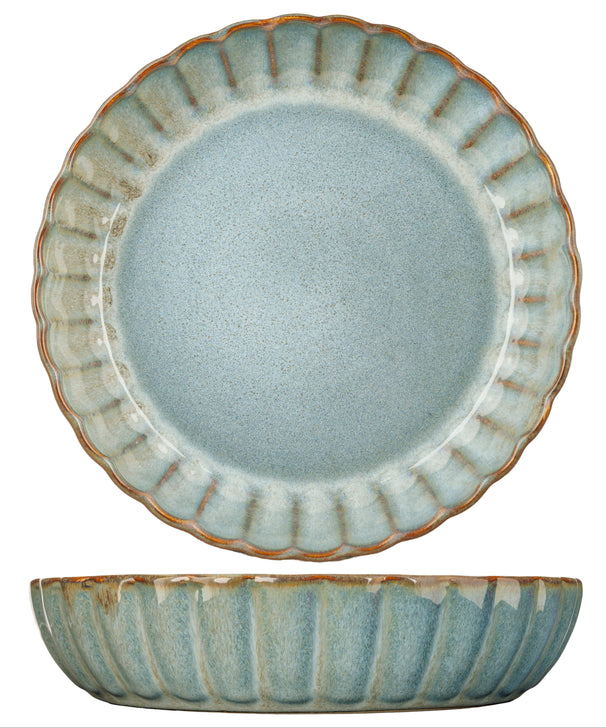Cosy & Trendy Dybe Tallerkener / Pastatallerkener - Astera Ocean Blå - ø 22 cm - 4 Styk