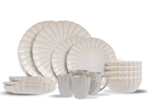 Cosy & Trendy Serviesset Astera Pure 16-delig / 4 personer - 4 dinerborde, 4 morgenborde, 4 skåle og 4 krus