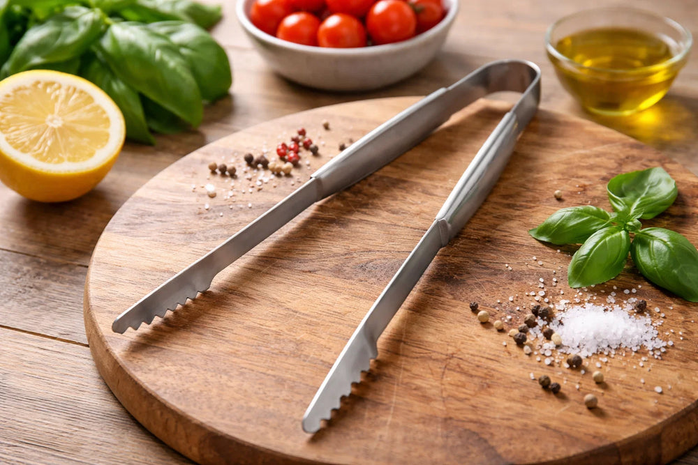 Cookinglife BBQ Tang Fire & Flavour RVS 43 cm - Grilltang for Kød og Grøntsager