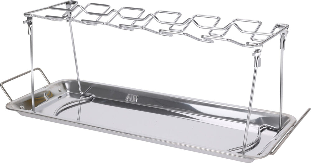 Cookinglife BBQ Kyllingevingeholder Fire & Flavour - Metal - Til 12 Stykker Grillning