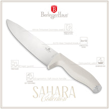 BerlingerHaus Knivblok Mat Creme 10-delt - Kokkekniv, Brødkniv, Santokukniv, Universalkniv, Skrellekniv & 4 Steakknive