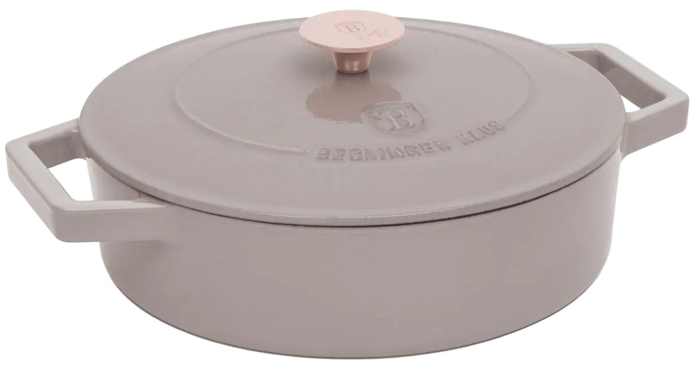 BerlingerHaus Sauteerpande Taupe - Støbejern - ø 26 cm - egnet til alle varmekilder - emaljeret non-stick belægning